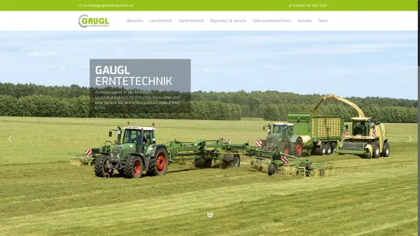 Website Screenshot: Gaugl Landmaschinen - Gaugl Landmaschinen - Date: 2023-06-22 15:01:28