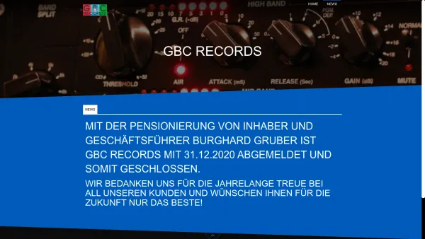 Website Screenshot: Burghard bei GBC-Records Austria - GBC-Records - Date: 2023-06-22 15:01:26