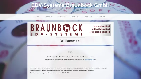 Website Screenshot: EDV-SYSTEME BRAUNBOCK - EDV-Systeme Braunbock GmbH - Date: 2023-06-14 10:37:41