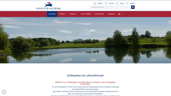 Website Screenshot: beGolfclub Kaltenhausen - Anlagen - Golfclub Salzburg - Date: 2023-06-14 10:40:06