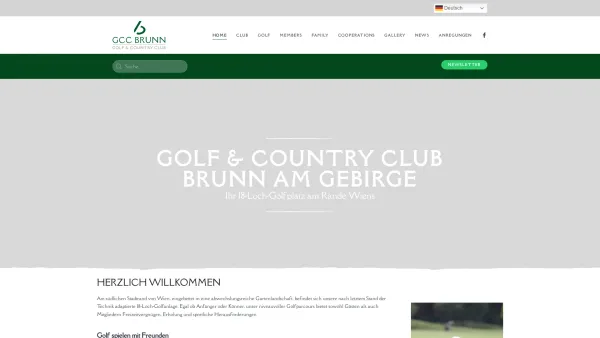 Website Screenshot: Golf Country Club Brunn - Golf & Country Club Brunn am Gebirge - Date: 2023-06-14 10:40:06