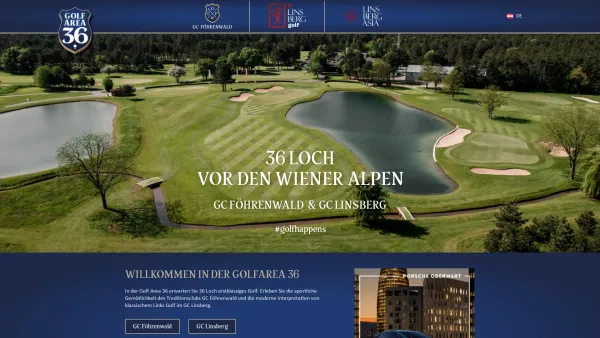Website Screenshot: golfclub föhrenwald - Golf Area 36 – GC Föhrenwald & Linsberg Golf - Date: 2023-06-22 15:01:28