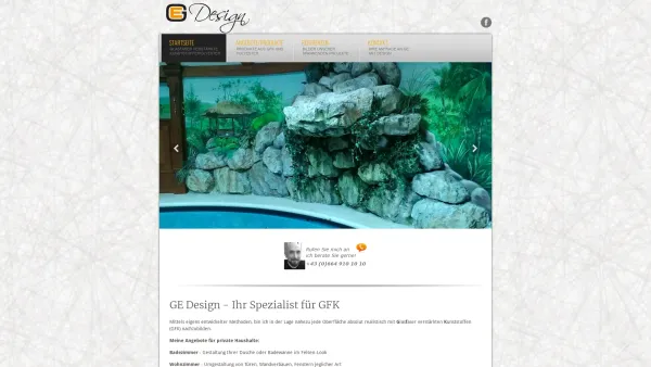 Website Screenshot: GE-Design - Glasfaser verstärkte Kunststoffe/Polyester - www.ge-design.at - Date: 2023-06-22 15:01:28