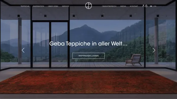 Website Screenshot: Teppichgalerie GEBA handgeknüpfte Designerteppiche - Geba - Teppiche: Graz | GEBA Teppiche - Date: 2023-06-22 15:01:28