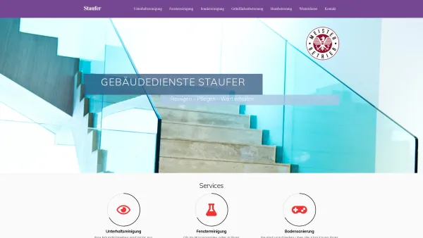 Website Screenshot: Gebäudedienste Staufer - Staufer - Date: 2023-06-14 10:40:06