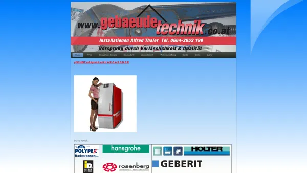 Website Screenshot: Alfred Thaler Gebäudetechnik & Installationen - Home - Date: 2023-06-22 15:11:47