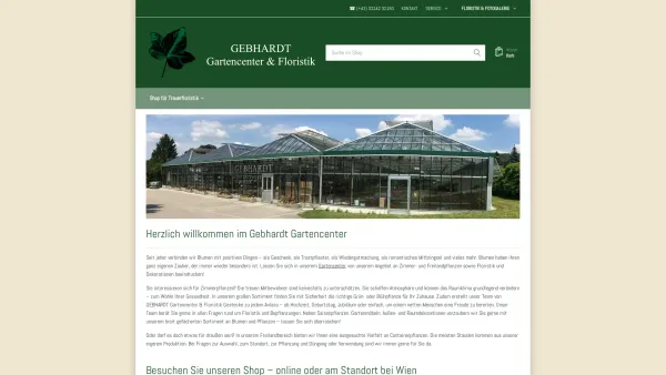 Website Screenshot: GEBHARDT - Hochzeitsfloristik, Trauerfloristik uvm.: Ihr Gebhardt Gartencenter bei Wien - Date: 2023-06-14 10:38:10