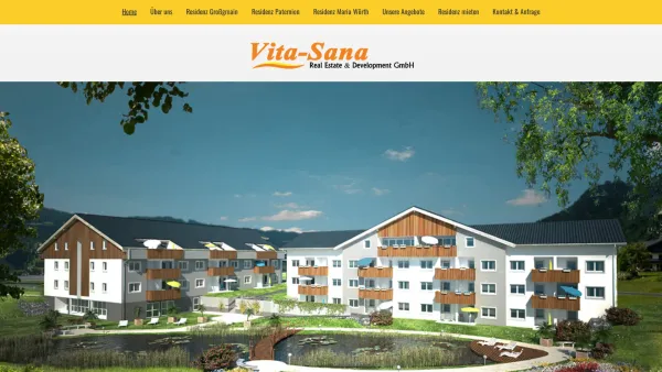 Website Screenshot: Geborgenheit.at Betreutes Wohnen - Vita-Sana Residenzen - Betreutes Wohnen mit Selbständigkeit und Hilfestellung - Date: 2023-06-22 15:11:47