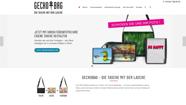 Website Screenshot: Geckobag Wien  die Tasche mit der Lasche - Geckobag Wien – die Tasche mit der Lasche - Date: 2023-06-26 10:26:22