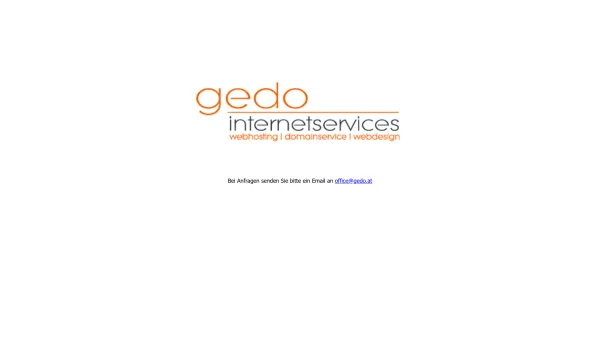 Website Screenshot: GEDO-Internet Services - GEDO Internet Services - Date: 2023-06-22 15:15:47