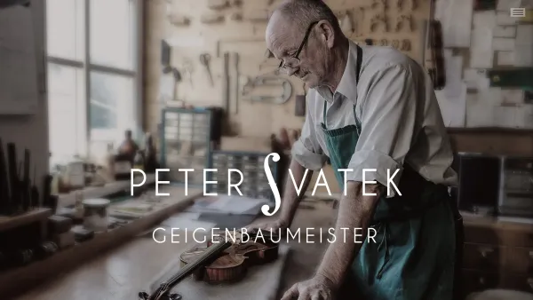 Website Screenshot: Geigenbau Svatek - PETER SVATEK GEIGENBAUMEISTER in Salzburg - Date: 2023-06-22 15:15:48