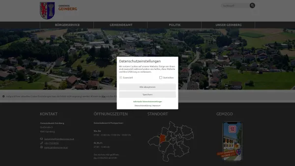 Website Screenshot: Geinberg RiS-Kommunal - Geinberg - GEM2GO WEB - Startseite - Date: 2023-06-22 15:15:48