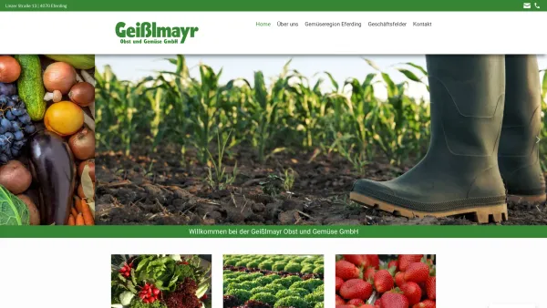 Website Screenshot: Geißlmayr GesmbH & CoKG - Geißlmayr Obst und Gemüse GmbH im Bezirk Eferding in OÖ - Date: 2023-06-22 15:15:48