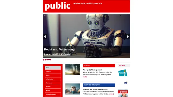 Website Screenshot: PBMedia GmbH - public - das österreichische gemeindemagazin - Date: 2023-06-22 15:01:32