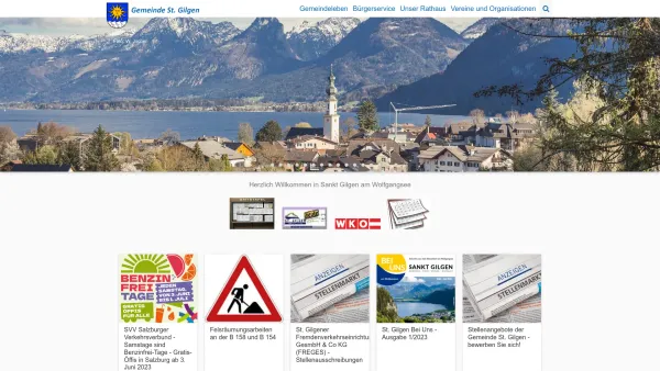Website Screenshot: Gemeindeamt St St. Gilgen - Sankt Gilgen - Date: 2023-06-14 10:40:06