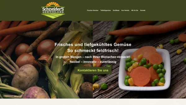 Website Screenshot: Landesproduktenhandels gesellschaft x-mass - Gemüse aus dem Marchfeld | Schneider's Gemüseland - Date: 2023-06-22 15:01:32