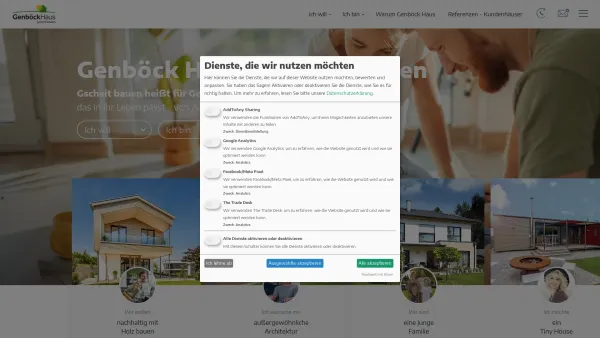 Website Screenshot: GENBÖCK HAUS, Genböck & Möseneder GmbH - Genböck Haus - individuelles Fertigteilhaus aus OÖ - Date: 2023-06-22 15:01:32