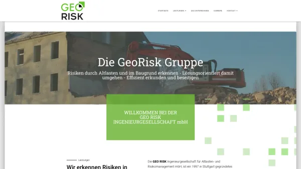 Website Screenshot: GEO RISK Planungsgesellschaft mbH - GEO Risk – Value-at-risk minimieren, Portfoliowert erhöhen - Date: 2023-06-15 16:02:34