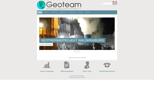 Website Screenshot: GEOTEAM - TB für Hydrogeologie, Geothermie und Umwelt Ges.m.b.H. - GEOTEAM Ges.m.b.H. - Home - Date: 2023-06-22 15:01:32