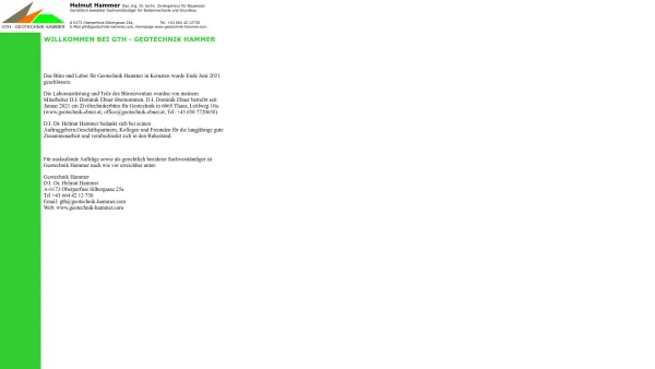 Website Screenshot: Dipl-Ing. Dr. Helmut Website_GTH - Website_GTH - Date: 2023-06-22 15:01:32