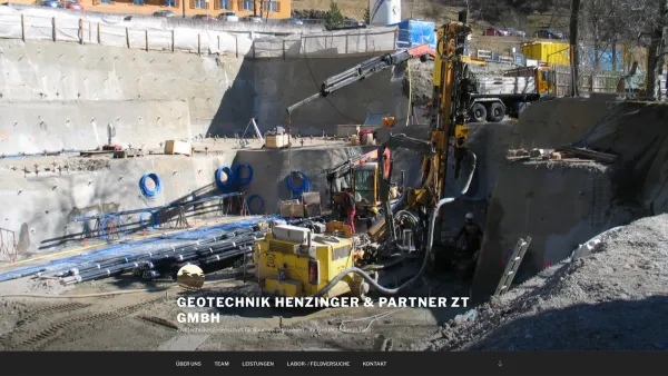 Website Screenshot: Dipl-Ing.Dr. Jörg Das Team von - Geotechnik Henzinger & Partner ZT GmbH – Ziviltechnikergesellschaft für Bauingenieurwesen – Ihr Geotechniker in Tirol - Date: 2023-06-22 15:01:32