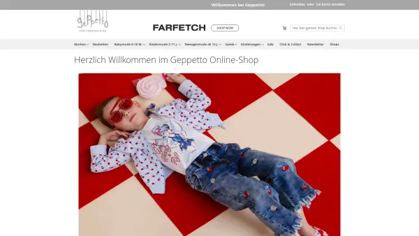Website Screenshot: Geppetto for fashion-kids 0-16 - Herzlich Willkommen im Geppetto Online-Shop fashion-kids 0-16 - Date: 2023-06-22 15:15:48