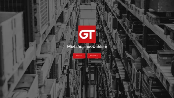Website Screenshot: Gerätetechnik GmbH Mietgerät von Qualität. - Willkommen bei GT Gerätetechnik! | Mietgeräte für Ihre Projekte - Date: 2023-06-22 15:15:48
