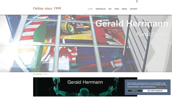Website Screenshot: GERALD HERRMANN - Künstler in Salzburg - Gerald Herrmann - Date: 2023-06-15 16:02:34