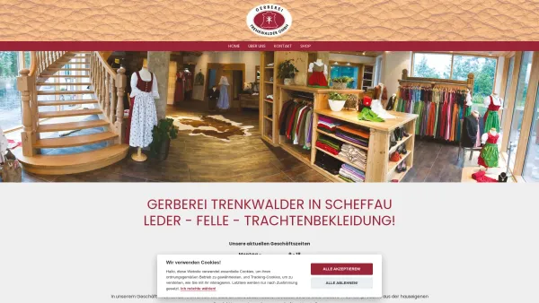 Website Screenshot: Gerberei Trenkwalder - Gerberei Tirol - Trenkwalder Scheffau - Date: 2023-06-22 15:21:08