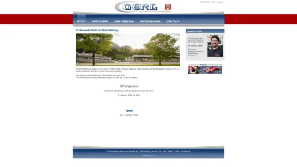 Website Screenshot: Gerl KFZ Karosserie Spenglerei Lackiererei Beschriftungen Grödig - Gerl Autoschaden Grödig - Date: 2023-06-15 16:02:34