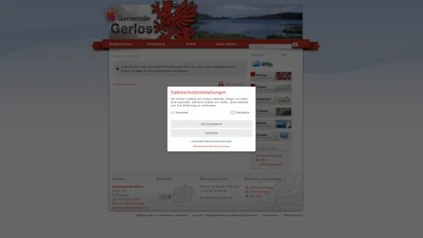 Website Screenshot: Gemeindeamt Gerlos RiS-Kommunal - Gemeinde Gerlos - Startseite - Date: 2023-06-22 15:11:51