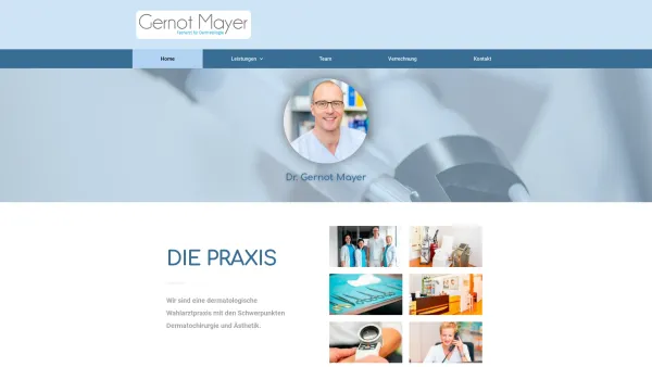 Website Screenshot: Dr. Gernot Mayer - Home, Die Praxis, Dr. Gernot Mayer - Date: 2023-06-14 10:40:07