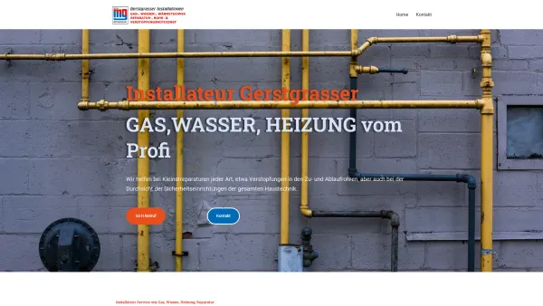 Website Screenshot: Markus Installationen Gerstgrasser              - Gerstgrasser Installationen – Gas, Wasser, Wärmetechnik, Reparatur, - Date: 2023-06-22 15:11:51