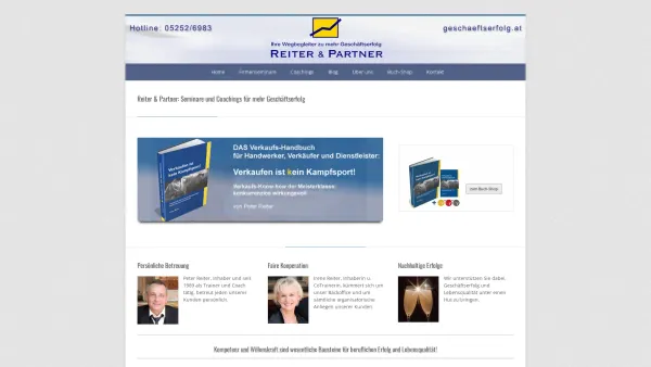 Website Screenshot: Reiter & Partner Peter Reiter OEG - Reiter & Partner › Ihr Wegbegleiter zu mehr Geschäftserfolg - Date: 2023-06-22 15:11:51