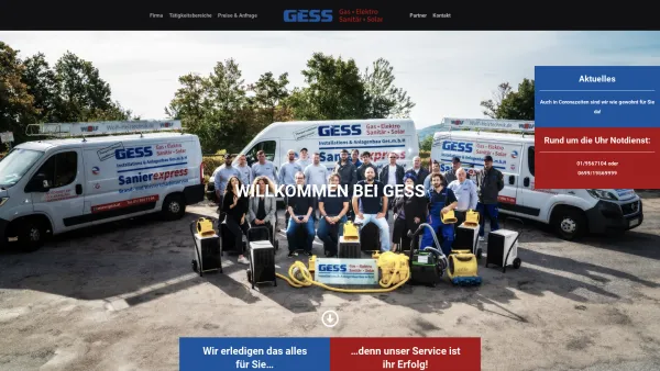 Website Screenshot: GESS ihr Installateur Fachbetrieb!! - gess.at - Date: 2023-06-14 10:40:10