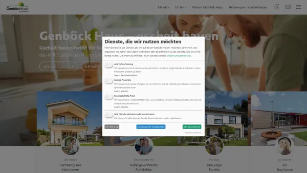 Website Screenshot: GESTA Fertighaus GmbH - Genböck Haus - individuelles Fertigteilhaus aus OÖ - Date: 2023-06-15 16:02:34