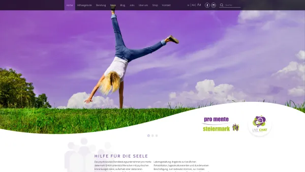 Website Screenshot: Gesundheitslauf - Pro Mente Steiermark | Gesellschaft für Gesundheit - Date: 2023-06-15 16:02:34