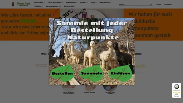 Website Screenshot: Zöhrer Josef Naturprodukte Versandhandel - Dein Onlineshop für Naturprodukte in Österreich | Josef Zöhrer - Date: 2023-06-26 10:26:20