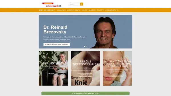 Website Screenshot: Brezovszky Reinald Dr Wirbelsäulenchirurgie-sanfte Gesundheitszentrum DÃ¶bling - Dr. Brezovsky Schmerztherapie in Wien - Date: 2023-06-22 15:01:36