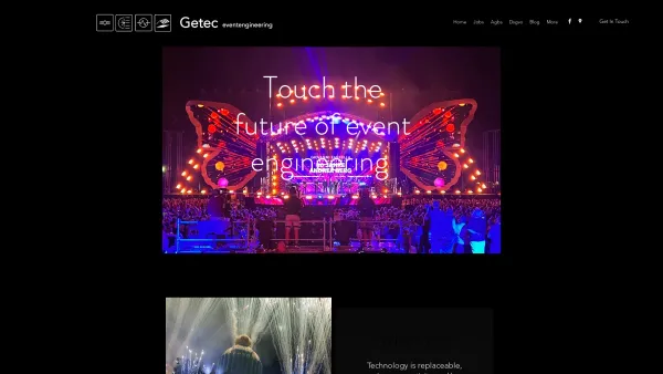 Website Screenshot: Getec Eventtechnik - getec eventtechnik gmbh - sound light stage and engineering graz - Date: 2023-06-14 10:40:10