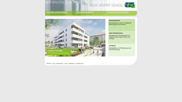 Website Screenshot: GEWOG Gemeinnützige Wohnungsbau Gesellschaft m.b.H - Neue Heimat Gewog - Date: 2023-06-14 10:40:10