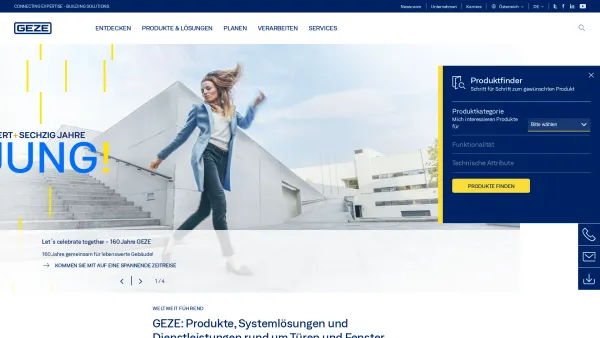 Website Screenshot: GEZE-Austria GmbH - Türsysteme, Fenster- und Sicherheitstechnik | GEZE - Date: 2023-06-22 15:01:36