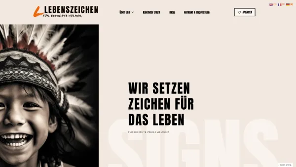 Website Screenshot: GFBV | Gesellschaft für bedrohte Völker - LEBENSZEICHEN! – Gesellschaft für bedrohte Völker Österreich - Date: 2023-06-22 15:11:51