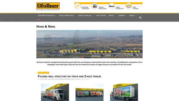 Website Screenshot: Gföllner Fahrzeugbau und Containertechnik GmbH - Gföllner Fahrzeugbau und Containertechnik - Date: 2023-06-22 15:11:52