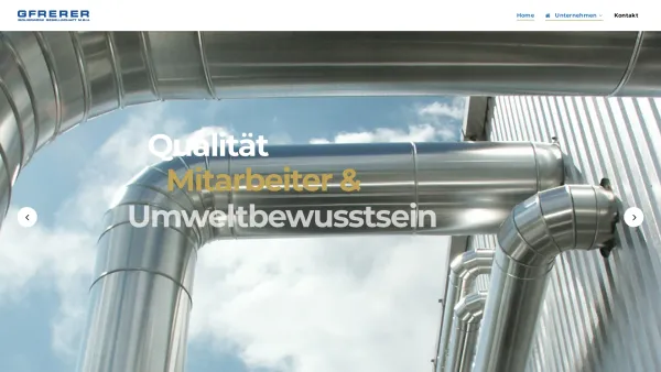 Website Screenshot: Gfrerer - Isolierwerk Gesellschaft m.b.H. - Wärmedämmung, Kältedämmung, Schalldämmung & Branddämmung - Date: 2023-06-15 16:02:34