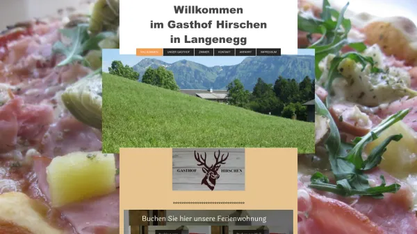 Website Screenshot: Gasthaus-Pension Neue Seite 4 - Gasthof Hirschen Langenegg. Bregenzerwald - WILLKOMMEN - Date: 2023-06-22 15:13:38