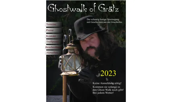 Website Screenshot: Tschida Josef Ernst GHOST WALK OF GRAETZ - index - Date: 2023-06-14 10:40:10