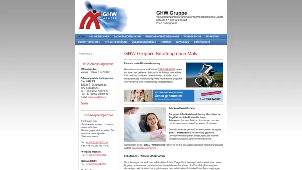 Website Screenshot: GHW Gruppe Financial Consulting Gableck Machain Hier entsteht Kürze eine neue Seite - GHW Gruppe GmbH - Date: 2023-06-22 15:13:38