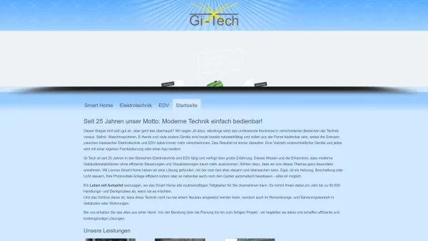 Website Screenshot: Gi-Tech Ing. Karl Grill Wien Bad Mitterndorf - Seit 25 Jahren unser Motto: Moderne Technik einfach bedienbar! - Date: 2023-06-14 10:40:10