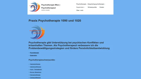 Website Screenshot: Gideon Gruber - Praxis Psychotherapie 1090 und 1020 - Psychotherapie Wien | Psychotherapeut - Date: 2023-06-26 10:26:22